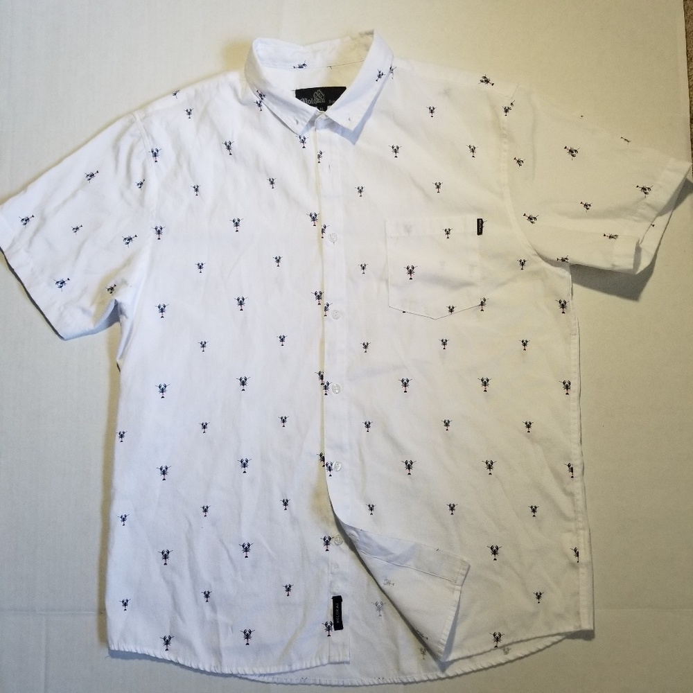 Molokai Surf Co. Cotton Blend Lobster Shirt XL